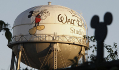 Vue du château d'eau de The Walt Disney Co à Burbank
