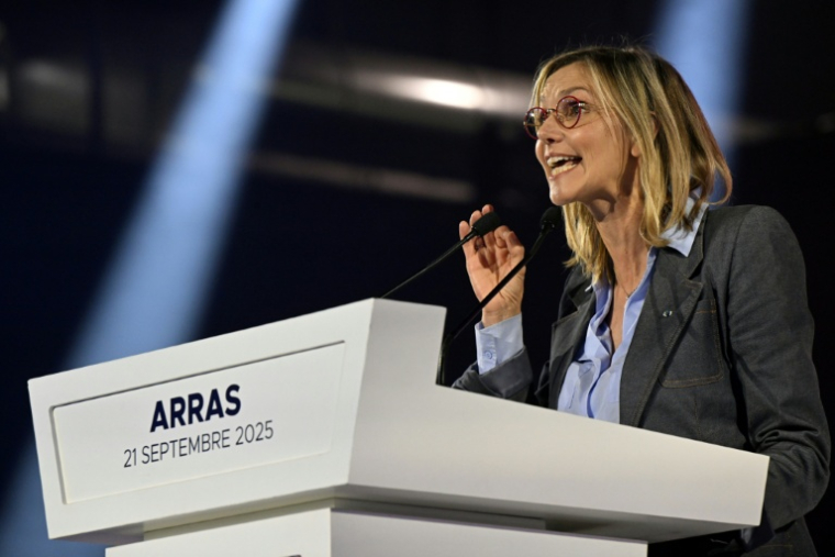 Agnès Pannier-Runacher, le 21 septembre 2025, à Arras, dans le Pas-de-Calais ( AFP / FRANCOIS NASCIMBENI )