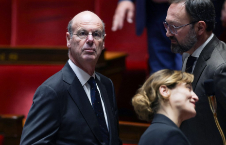 Eric Lombard, à l'Assemblée nationale, le 16 janvier 2025 ( AFP / THIBAUD MORITZ )