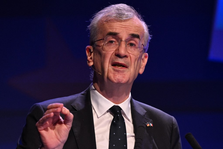Francois Villeroy de Galhau, à Francfort, le 22 novembre 2024 ( AFP / KIRILL KUDRYAVTSEV )