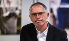 Carlos Tavares à Hordain, le 27 octobre 2022. ( AFP / SAMEER AL-DOUMY )