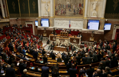 Séance à l'Assemblée nationale, le 11 février 2025 ( AFP / Thibaud MORITZ )