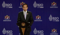 Le président indonésien Joko Widodo au G20, à Bali, le 14  novembre 2022. ( AFP / BAY ISMOYO )