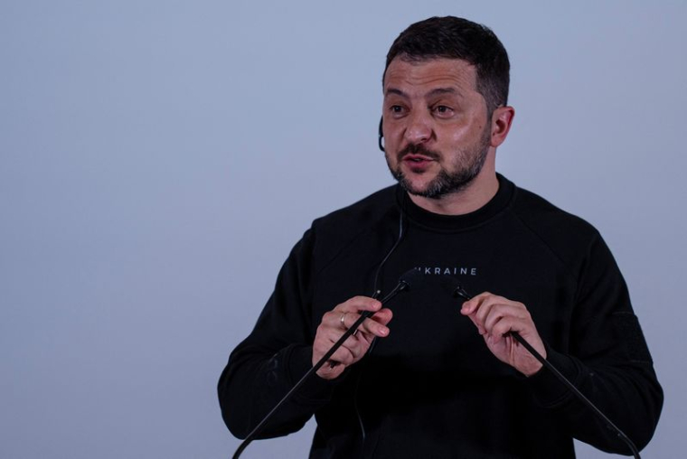 Photo du président ukrainien Volodimir Zelensky