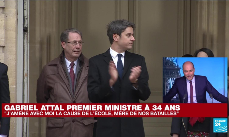 REPLAY - La passation de pouvoir entre Elisabeth Borne et Gabriel Attal à Matignon