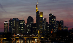 Le quartier bancaire de Francfort