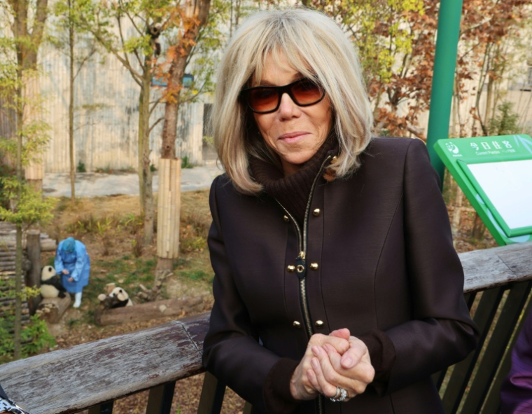 Brigitte Macron au cours d'une visite en Chine, le 5 décembre 2025, à Chengdu ( POOL / Ludovic MARIN )