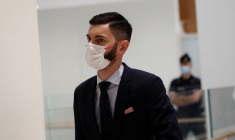 Photo d'archives : Alexandre Benalla est jugé à Paris