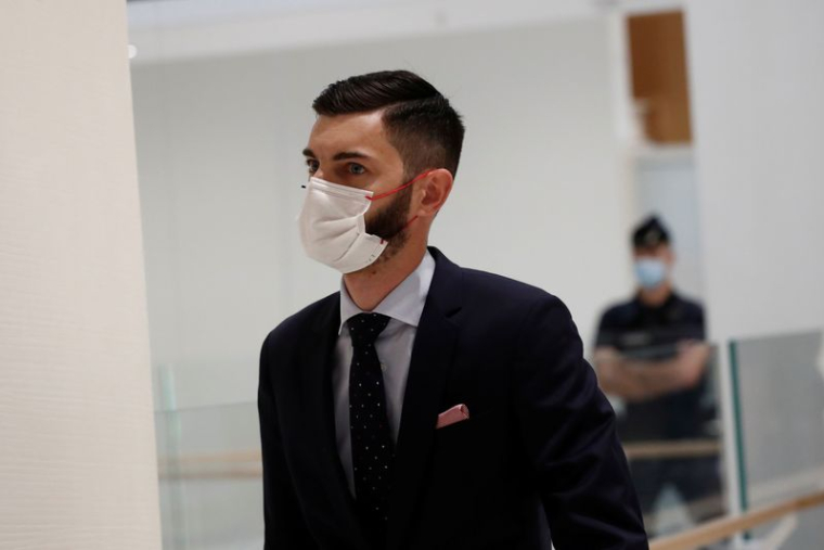 Photo d'archives : Alexandre Benalla est jugé à Paris