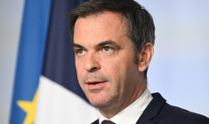 Le porte-parole du gouvernement Olivier Véran le 23 novembre 2022 à Paris. ( AFP / BERTRAND GUAY )