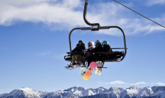 Un télésiège de la station de Font-Romeu, dans les Pyrénées, en 2022 (illustration) ( AFP / RAYMOND ROIG )