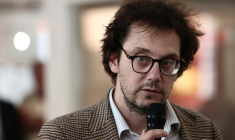 Le directeur général de Reporters sans frontières (RSF), Thibaut Bruttin, le 3 juin 2025 à Paris ( AFP / Thibaud MORITZ )