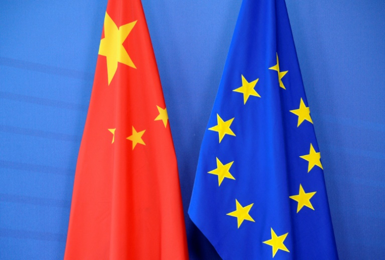 La Chine a confirmé lundi que les dirigeants de l'Union européenne (UE) se rendraient jeudi dans le pays pour un sommet, au moment où les deux partenaires commerciaux cherchent à aplanir une série de différends ( AFP / THIERRY CHARLIER )