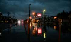 Inondation à Ocean City, dans l'Etat américain du New Jersey, le 26 septembre 2026 ( AFP / Matthew Hatcher )