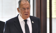 Sergueï Lavrov, à Vientiane (Laos), le 27 juillet 2024 ( AFP / SAI AUNG MAIN )