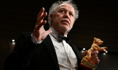 Photo de Nicolas Philibert au festival de cinéma de Berlin