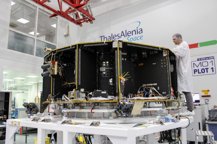 Un satellite développé à Thales Alenia Space (photo d'illustration) ( AFP / BENEDICTE REY )