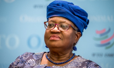 Ngozi Okonjo-Iweala à Genève, en Suisse, le 29 novembre 2024. ( AFP / FABRICE COFFRINI )