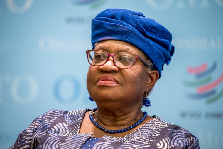 Ngozi Okonjo-Iweala à Genève, en Suisse, le 29 novembre 2024. ( AFP / FABRICE COFFRINI )