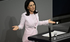Annalena Baerbock à Berlin, en Allemagne, le 13 novembre 2024. ( AFP / JOHN MACDOUGALL )