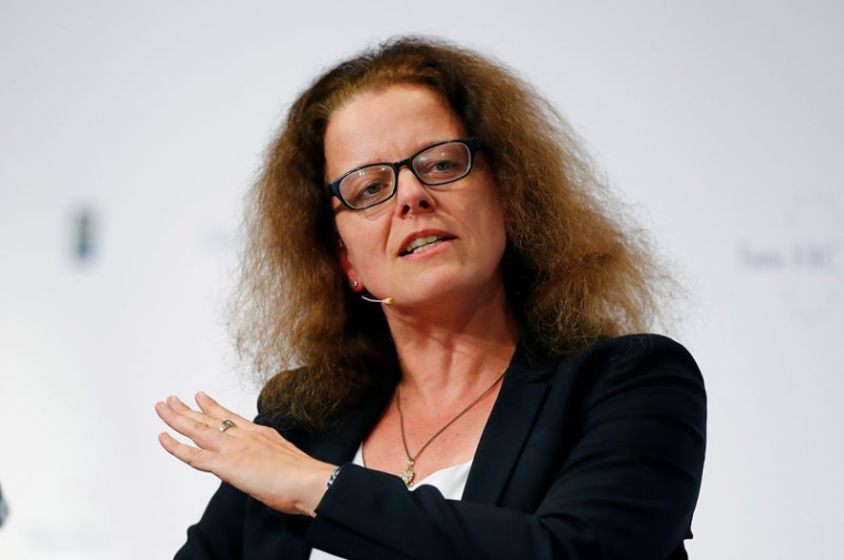 Isabel Schnabel, membre du conseil des gouverneurs de la BCE, lors du 29e Congrès bancaire européen de Francfort (EBC)