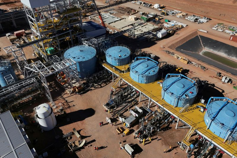 L'usine de production de lithium d'Eramet en Argentine