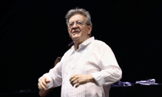 Jean-Luc Mélenchon, candidat de la France Insoumise (LFI) à la présidentielle, le 21 juin 2026 à Paris ( AFP / Guillaume BAPTISTE )