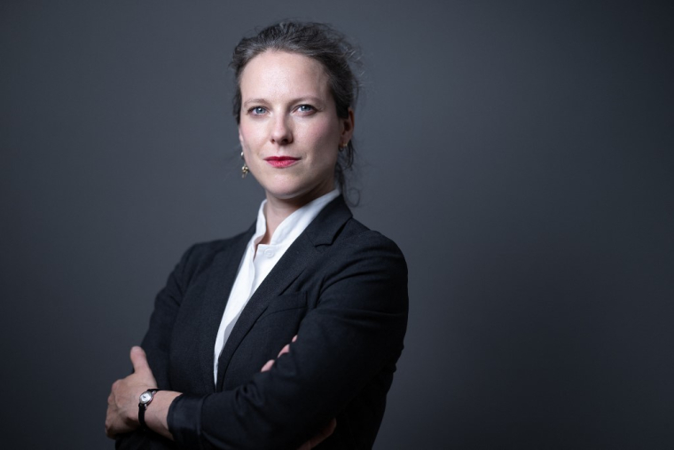 Lucie Castets, à Paris, le 24 juillet 2024 ( AFP / JOEL SAGET )