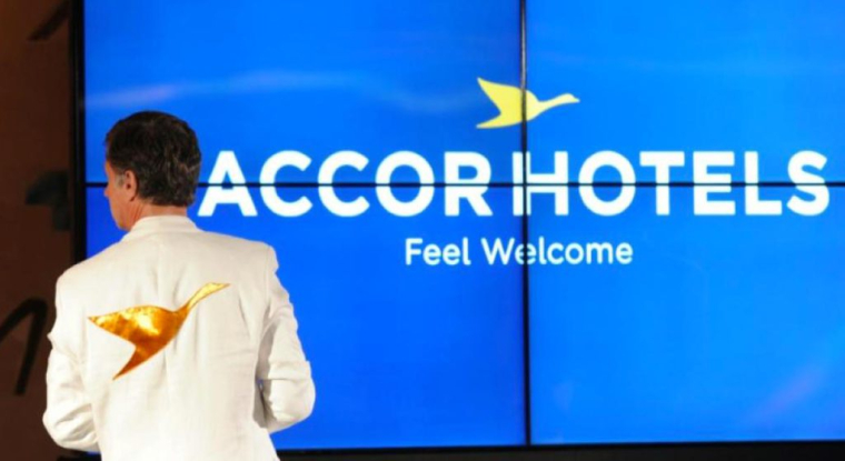 Le logo du groupe AccorHotels. (© E. Piermont / AFP)