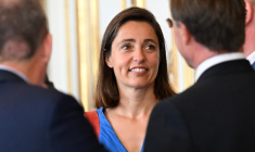 Sophie Binet à Paris, le 12 juillet 2023. ( AFP / BERTRAND GUAY )