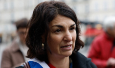 Aurélie Trouvé à Paris, le 13 novembre 2024. ( AFP / GREGOIRE CAMPIONE )