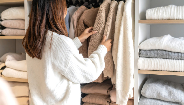 Un vêtement qui tient chaud, qui ne gratte pas, qui ne pollue pas, qui vieillira bien… La quête du pull parfait ressemble parfois à celle du mouton à cinq pattes. (crédit: Adobe Stock/photo générée par IA)