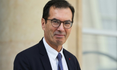 Le ministre du Travail Jean-Pierre Farandou à Paris le 16 septembre 2026 ( AFP / Ludovic MARIN )