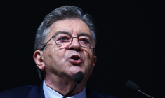 Le candidat LFI à la présidentielle Jean-Luc Mélenchon à Paris le 28 septembre 2026 ( AFP / Anne-Christine POUJOULAT )