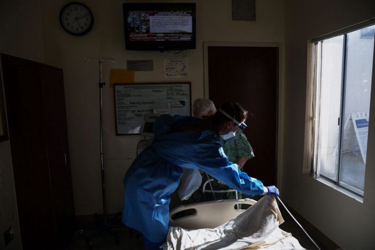 Unité de soins intensifs du COVID-19 de l'hôpital Providence Mission à Mission Viejo, Californie