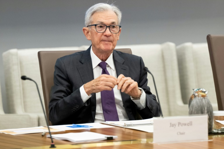 Le président de la Réserve fédérale américaine (Fed), Jerome Powell, le 25 juin 2025 à Washington ( AFP / SAUL LOEB )