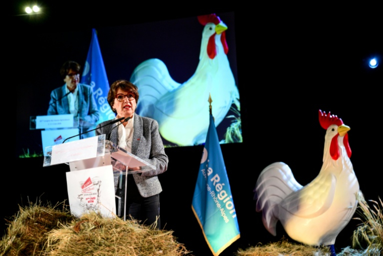 La ministre de l'Agriculture, Annie Genevard, au 59e congrès des Jeunes Agriculteurs, à Bourg-en-Bresse (Ain), le 4 juin 2026 ( AFP / OLIVIER CHASSIGNOLE )