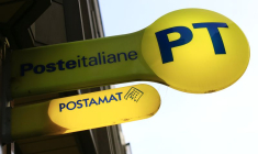 Le logo de Poste Italiane à Rome