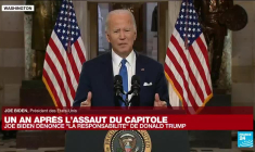 Assaut du Capitole : un an après, Biden s'adresse à une Amérique toujours à cran