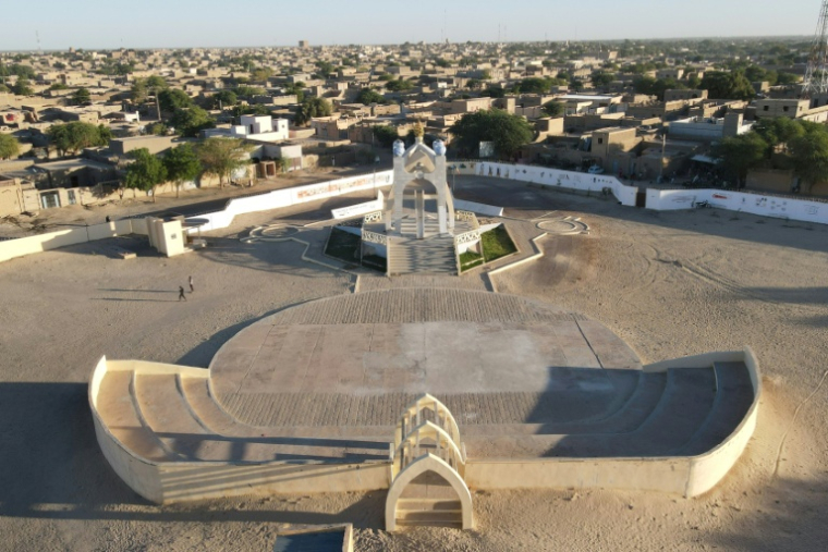 Vue aérienne du monument de la paix à Tombouctou, le 30 décembre 2021 ( AFP / - )