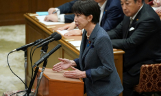 La Première ministre japonaise Sanae Takaichi devant la diète japonaise, le 20 mai 2026 à Tokyo  ( AFP / Kazuhiro NOGI )
