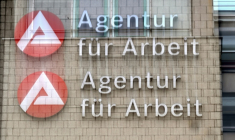 le logo de l'Agence fédérale pour l'emploi ( AFP / Ina FASSBENDER )