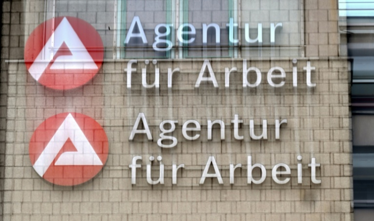 le logo de l'Agence fédérale pour l'emploi ( AFP / Ina FASSBENDER )