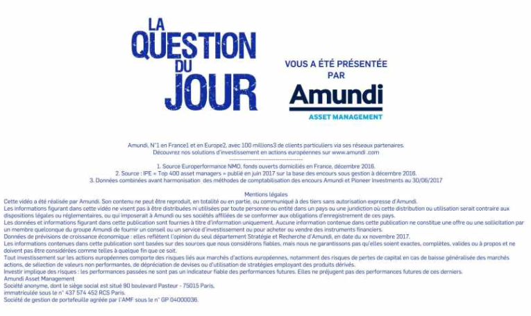 Question du Jour - Amundi - Quels sont les événements à court terme qui pourraient atténuer l’attrait des marchés européens ?
