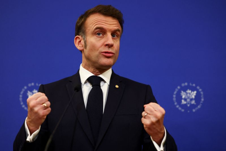 Le président français Emmanuel Macron en visite au Portugal