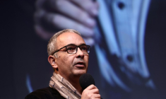 L'écrivain franco-algérien Kamel Daoud, le 18 février 2025 à Paris ( AFP / Behrouz MEHRI )