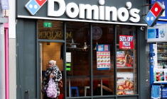 Une succursale de la chaîne Domino's Pizza à Londres