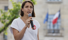 Sophie Binet à Montreuil, le 17 juin 2024. ( AFP / LUDOVIC MARIN )