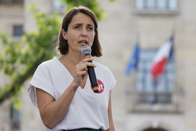 Sophie Binet à Montreuil, le 17 juin 2024. ( AFP / LUDOVIC MARIN )