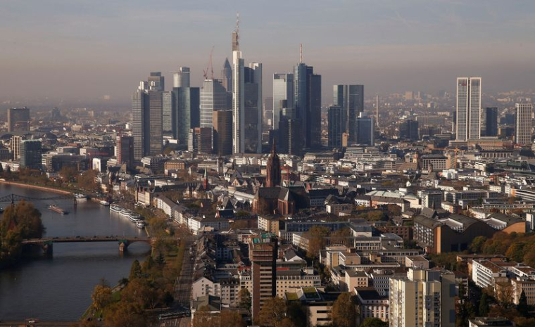 L'horizon de Francfort